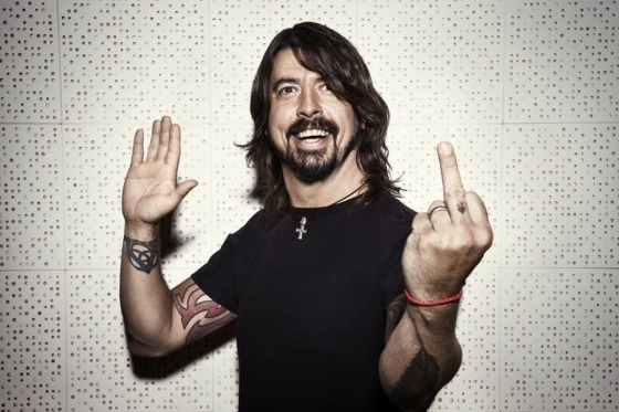 dave grohl middle finger