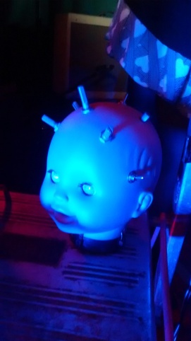 creepy doll's head theremin again